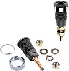 Gniazdo laboratoryjne zabezpieczone Złącze żeńskie do wbudowania  czarny Stäubli SLB4-G 1 szt.