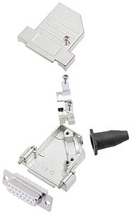 Zestaw listew żeńskich D-Sub encitech DTSL15-SJSRG-S-DBS-W-K 6355-8090-12, rzędy: 2, styki: 15, 45 °, 1 szt.
