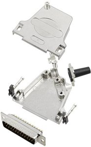Zestaw listew męskich D-Sub TRU COMPONENTS TCD45ZF25DBPK 7709660, rzędy: 2, styki: 25, 45 °, 1 szt.