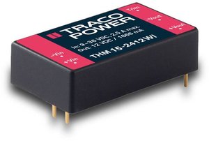 Przetwornica DC/DC, do PCB TracoPower THM 15-4822WI THM 15-4822WI, DIP-10 (1/8 Brick), 15 W, 625 mA, 1 szt.