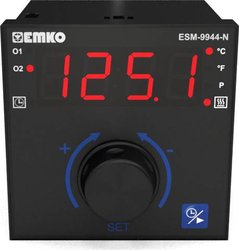 Termostat Emko ESM-9944-N.2.20.0.1/01.00/1.0.0.0 Pt100, J, K, R, S -200 do 1700 °C Przekaźnik 7 A, Przekaźnik 5 A (D x S x W) 96 x 96 x 96 mm