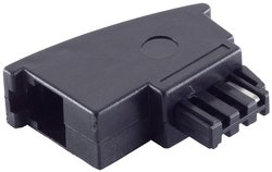 Shiverpeaks BASIC-S TAE F wtyk do złącza Western 6/4, import, adapter stały, wąski Przejściówka, adapter Shiverpeaks BS71200 1 szt.