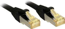 Kabel LAN LINDY 47306, 1 szt., RJ45, CAT 6a (CAT 7), S/FTP, 0.50 m, czarny