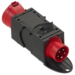 Adapter PCE 9437420 CEE NA 16/32, IP44 Czarno-czerwone