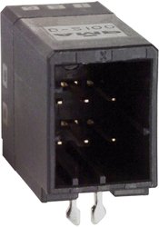 Listwa kołkowa, męska, do wbudowania, precyzyjna TE Connectivity DYNAMIC D-2100D 1376136-1, wire-to-wire, piny: 6, 5 A, 1 szt.