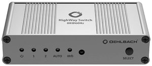 Oehlbach Highway Switch Przełącznik sygnału 8K dla HDMI® Oehlbach HighWay Switch 8K HDMI Switch 2 Porty