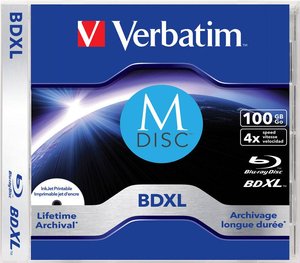 Verbatim M-Disc BR-D XL 100 GB 4x pojedynczy M-Disc Blu-ray Verbatim 43833 1 szt.