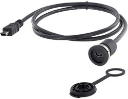 Złącze męskie USB encitech 1310-1011-04, USB Mini-B, 2.00 m, 1 szt.