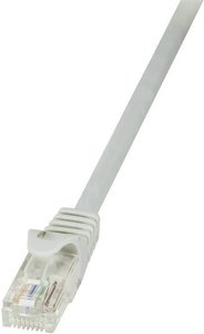 Kabel LAN LogiLink CP2092U, 1 szt., RJ45, CAT 6, U/UTP, 10.00 m, szary