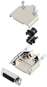 Zestaw listew żeńskich D-Sub TRU COMPONENTS TCDTPKM15HDS26K 7709028-SR, rzędy: 3, styki: 26, 180 °, 1 szt.