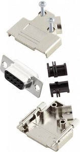 Zestaw listew żeńskich D-Sub MH Connectors MHD45PK9-DB9S-K, rzędy: 2, styki: 9, 45 °, 1 szt.
