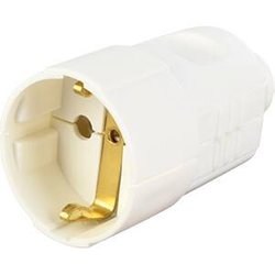 Bachmann 912.270 Typ F biały elektryczny wtyczka Złącze z uziemieniem Bachmann 912.270, IP20