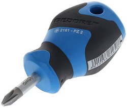 2161 PZ 2 - GEDORE - śrubokręt krótki, wgłębienie krzyżowe PZ 2 Wkrętak krzyżowy PZ 2 Gedore 2161 PZ 2 1550616 DIN ISO 8764
