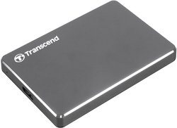 Transcend StoreJet® 25C3N 2 TB  Zewnętrzny dysk twardy 6,35 cm (2,5'') USB 3.2 Gen 1 (USB 3.0) szary (metalowy) TS2TSJ25C3N