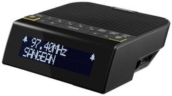 Sangean DCR-90 BT czarny radiobudzik DAB+/FM-RDS/Bluetooth ze strojeniem cyfrowym Radiobudzik Sangean DCR-90 BT DAB+, UKW funkcja budzika czarny