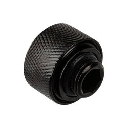 Złącze soplowe Alphacool, proste męskie G1/4 cala do twardej rurki o średnicy zewnętrznej 16 mm – czarne Armatura chłodzenia wodnego Alphacool Eiszapfen Anschluss gerade G1/4 Zoll AG auf 16mm AD Hardtube