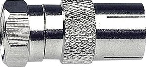 Gniazdo IEC/wtyk F Adapter Coax F  Axing CFA 1-00 CFA 1-00