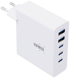 Verico Mojo 140W GaN 5 Ładowarka USB 140 W gniazdo Maksymalne natężenie wyjściowe 3250 mA Ilość wyjść: 5 x USB, USB-C