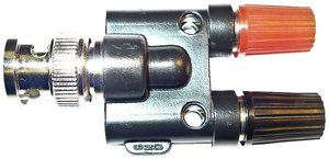 Adapter: BNC męski na podwójny słupek wiążący Mueller Electric BU-P1296 Adapter 1 szt.