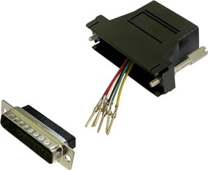 Adapter BKL Electronic 10121128 złącze męskie D-SUB 25-pin - złącze żeńskie RJ12