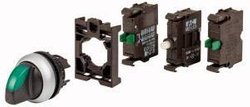 Przełącznik wyboru Eaton M22-WRLK3-G-2K10LED-BVP pierścień przedni z tworzywa sztucznego zielony   1 szt.