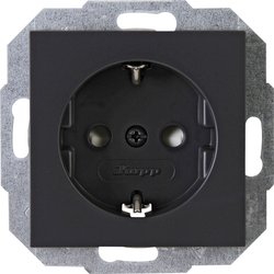 Gniazdo elektryczne Płytka przycisku Kopp ATHENIS 940015083, antracytowy