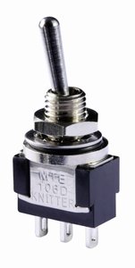 Przełącznik dźwigienkowy Knitter-Switch MTE 106G MTE 106G, 1 x (wł)/wył/(wł), 250 V/AC, 3 A, IP67, 1 szt.