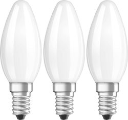 E14  LED  4 W = 40 W  ciepła biel  Kształt świecy  filament Żarówka LED OSRAM 4058075819375 E14 4 W = 40 W 470 lm ciepła biel 3 szt.