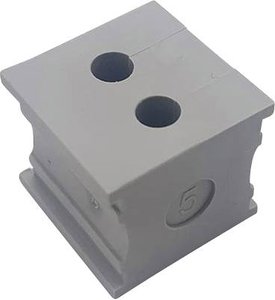 Przepust kablowy TRU COMPONENTS KT 2/5 TC-10329276, (D x S) 21 mm x 21 mm, elastomer, 1 szt.