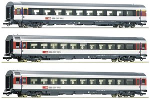 Wagon osobowy Roco 6200023 H0 zestaw 3 2. Bözberg Interregio SBB