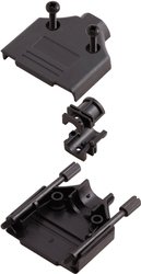 Obudowa złącza D-SUB Ilość styków: 37 tworzywo sztuczne 180 ° czarny MH Connectors MHDTPPK-37-BK-K 1 szt.