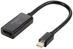 adapter Mini DisplayPort Renkforce RF-5947252, styki pozłacane , 0.16 m