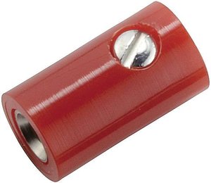 Miniatorowe gniazdo laboratoryjne Złącze żeńskie proste Średnica pinu: 2.6 mm czerwony Kahlert Licht  1 szt.
