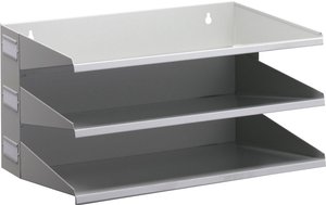 Durable Tacka do sortowania 335910 szary DIN A4 Ilość przegródek: 3 Tacka do sortowania Durable 3359 335910, 1 szt.