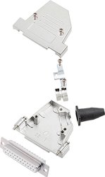 Zestaw listew żeńskich D-Sub encitech DTSL37-SJSRG-S-DBS-W-K 6355-8090-14, rzędy: 2, styki: 37, 45 °, 1 szt.