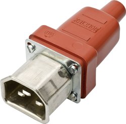 Złącze męskie IEC Kalthoff 444 444010, styki: 2 + PE, 250 V, 16 A, 1 szt.
