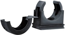 Uchwyt wężowy HelaGuard HellermannTyton AFCP25, O 25 mm, czarny