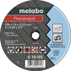 Tarcza tnąca prosta Metabo Flexiarapid 616185000 230 mm 25 szt.