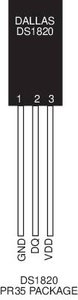 Czujnik temperatury Maxim Integrated DS18S20+, -55 do +125 °C