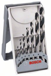Zestaw wierteł spiralnych do metalu HSS PointTeQ, DIN 338, 7-częściowy zestaw mini X-Line Zestaw wierteł krętych do metalu Bosch Accessories 2608577347 1 zest.