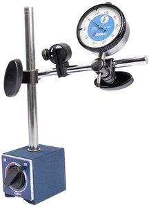 Dasqua  7611-1012  Podstawa magnetyczna z zestawem czujników zegarowych    (D x S x W) 305 x 190 x 60 mm    10 mm  Odczyt: 0.01 mm