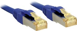 Lindy 3m, kabel połączeniowy RJ45 S / FTP LSOH, z kablem surowym Cat.7, niebieski kabel LAN LINDY 47280, 1 szt., RJ45, CAT 6a (CAT 7), S/FTP, 3.00 m, niebieski
