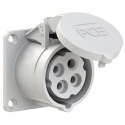 Gniazdo natynkowe CEE proste (70x70mm) 16A 4p 1h IP44/IP54 Puszka montażowa CEE PC Electric 314-1 16 A