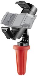 Uchwyt na telefon komórkowy na butelki ",Bottle Pod Fun",, na smartfony 5,8 - 8,5 cm Stojak na telefon Hama Bottle Pod Fun czarno-czerwony