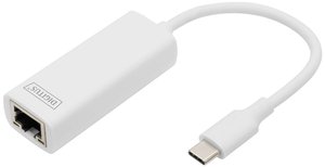 adapter RJ45, USB Digitus DN-3024 DN-3024, [1x złącze męskie USB-C 3.2 (USB 3.0) - 1x złącze żeńskie RJ45]