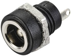 Złącze niskonatężeniowe TRU COMPONENTS  złącze żeńskie do wbudowania pionowego 5.7 mm  1 szt.