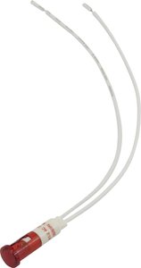 Standardowa lampa sygnałowa z żarówką TRU COMPONENTS 1524022 9 mm 230 - 230 V czerwony 1 szt.