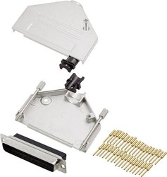 Zestaw listew męskich D-Sub encitech DTZK37-DBCP-K 6355-0050-04, styki: 37, 180 °, 1 szt.