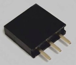 Listwa gniazdowa jednorzędowa 3-biegunowa, prosta, pozłacana, raster 2,5 mm, wysokość 8,5mm, nierozdzielny BKL Electronic 10122201 Listwa złączy żeńskich (standardowa) 1 szt.