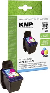 Tusz KMP H12 = HP C6657AE (57), 17 ml, zamiennik, kolor